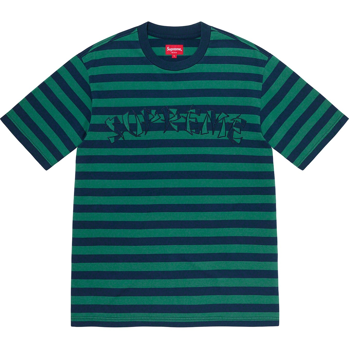 Stripe Appliqué S/S Top view 5